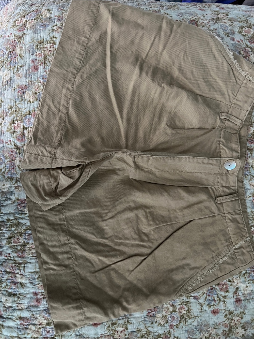 Tommy Bahama Khaki Flat Front Cotton Shorts SAMPLE